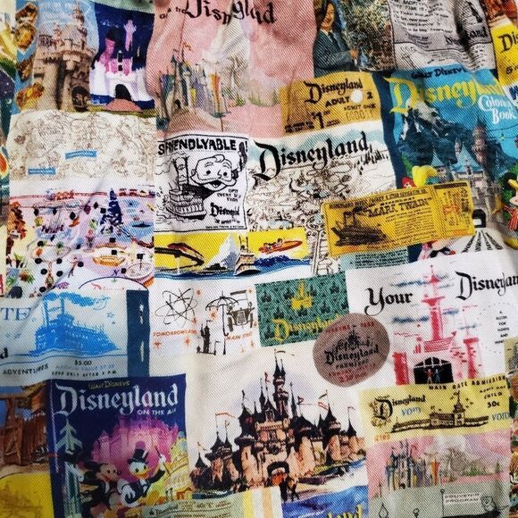 Disneyland Eras Shorts Disney 100 All Over Print Pockets Womens 2X (46"x17"x5") - Picture 3 of 4